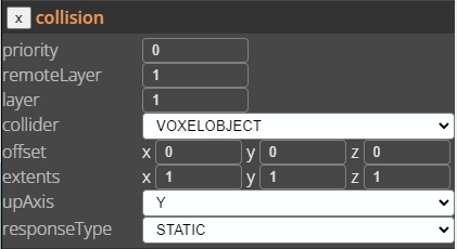 The collision component