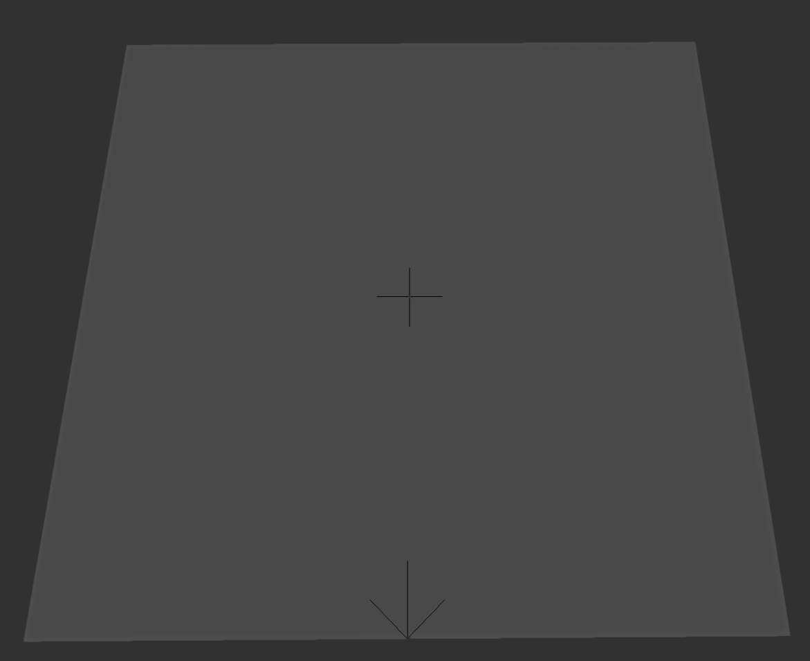 a view of the voxel object editor ground plane